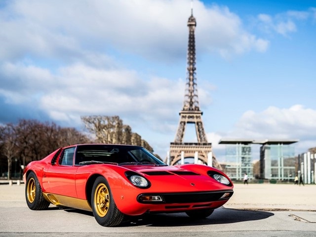 Lamborghini Polo Storico stellt sein jüngstes Restaurationsprojekt auf der Rétromobile Paris vor